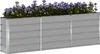 ViadXL Vaso da fiori Grigio chiaro 240 x 40 x 75 cm Acciaio Anteprima dell’immagine prodotto 3