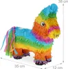 Relaxdays Pinata Esel, mit Stab & Maske, Partypinata Produktbild-Vorschau 4
