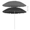 vidaXL Ombrellone con palo in acciaio antracite 180 cm Anteprima dell’immagine prodotto 1