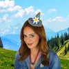 Haarspange mit Mini-Seppelhut "SEPPI" mit LEDs / Bayern / Produktbild-Vorschau 3