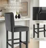 Tabouret de bar en cuir synthétique - noir, Lot de 4 Voir les images du produit 4