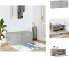 vidaXL Wand-Schuhschrank Betongrau 100x35x38 cm Produktbild-Vorschau 1