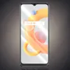 A smartphone screen displaying abstract graphics and text. Produktbild-Vorschau