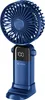 A blue portable fan with a digital display. Produktbild-Vorschau