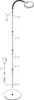 An exploded diagram showing the assembly of a floor lamp. Produktbild-Vorschau