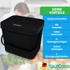 YourCasa 7L Biomülleimer mit Halterung und Sieb für Küche - Produktbild-Vorschau 11