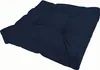 A dark blue square cushion is shown from a slightly elevated angle against a white background. Produktbild-Vorschau