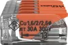 Wago 221-615 COMPACT zacisk przyłączeniowy 6 mm² 5-żyłowy Podgląd zdjęcia produktu 2