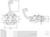 AS-PL SBH4017P Halter Kohlebürsten Produktbild-Vorschau 2