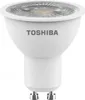 A white LED spotlight bulb with the Toshiba logo. Produktbild-Vorschau