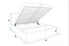 Polsterbett 180x200 Hill Doppelbett mit Matratze Grau Weiß Produktbild-Vorschau 2