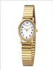 A product shot of a gold-colored watch with a white face. Podgląd zdjęcia produktu