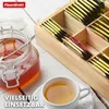 Boîte à thé en bambou avec couvercle Rangement pratique et Voir les images du produit 4