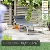 Park Alley I Sonnenliege I mit Kissen und Dach,  Klappbar,  Produktbild-Vorschau 8