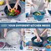 Luxear Große Salatschüssel Set mit Deckel, 6-teilig, Produktbild-Vorschau 6