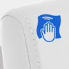 A close-up view of a white chair with a blue icon indicating cleaning. Anteprima dell’immagine prodotto