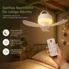 Camping Ventilator mit Lampe, Akku USB Ventilator für Produktbild-Vorschau 6