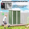 Outsunny Gartenhaus Metallgerätehaus mit Tür für den Produktbild-Vorschau 6