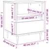 vidaXL Nachttisch Sonoma-Eiche 40x35x50 cm Holzwerkstoff Produktbild-Vorschau 8