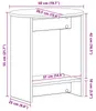 vidaXL Bijzettafel Sonoma-eik, 50 x 39,5 x 55 cm, houtvezel Productafbeelding-voorbeeld 7