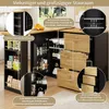 A kitchen island with multiple storage options, including shelves and drawers, shown in a kitchen setting. Náhled obrázku produktu