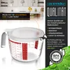 Arendo Messbecher 1 l Glas Messkrug Set mit Deckel, Produktbild-Vorschau 3