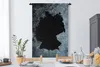 MuchoWow® Wandteppich Wandbehang Karte - Deutschland - Grau Produktbild-Vorschau 3