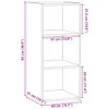 vidaXL Kredens betonowy szary 40x41x93 cm materiał Podgląd zdjęcia produktu 8