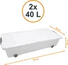 3.02 2er Set Serie in weiß: Unterbettkommode KLEIN 80 x 40 Produktbild-Vorschau 2