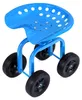 COSTWAY: sgabello da giardino girevole a 360° con rotelle, Anteprima dell’immagine prodotto 1