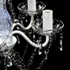vidaXL Kronleuchter 5-flammig Transparent Produktbild-Vorschau 3