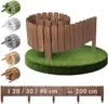 Rollborder Holz - 6 Farben - Höhe 20cm 30cm 40cm - braun 30 Produktbild-Vorschau 1
