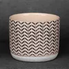 Donica dekoracyjna kremowa 12x12x10 cm z glinki ceramicznej Podgląd zdjęcia produktu 2
