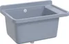 vidaXL Ausgussbecken Wandmontage Grau 60x40x28 cm Harz Produktbild-Vorschau 9
