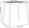 vidaXL Table de jardin 85 x 85 x 75 cm en bois massif Voir les images du produit 9