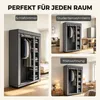 HOMCOM Stoffkleiderschrank mit Kleiderstange, 5 Produktbild-Vorschau 8