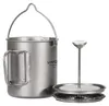 Lixada 750 ml Titan-Kaffeetasse, French-Press-Topf, Produktbild-Vorschau 1