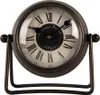 Clayre & Eef Tafelklok, 12x5x11 cm / 1xAA, bruin, metaal Productafbeelding-voorbeeld 1