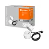 A product box for a smart plug, with a product sample shown in front of it. Náhled obrázku produktu