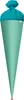 A mint green school cone with a turquoise fabric closure. Náhled obrázku produktu