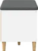 vidaXL Flurbank, wit, 60 x 38 x 46 cm, materiaal: houtvezel Productafbeelding-voorbeeld 7