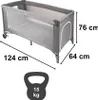 Lettino da viaggio pieghevole con materasso max. 15 kg Anteprima dell’immagine prodotto 3