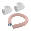 5 Meter Warmlufterteilerrohr 65mm + 2 x T Stück Grau TS-T Produktbild-Vorschau 1