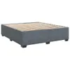 vidaXL Bettgestell ohne Matratze Dunkelgrau 200x200 cm Samt Produktbild-Vorschau 3