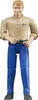 Bruder 60006 bworld - Uomo, biondo con pantaloni blu Anteprima dell’immagine prodotto 4