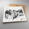 Gerahmtes Poster - Rahmen in heller Eiche - Alpen Schnee Produktbild-Vorschau 3