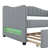Flieks Polsterbett 90x200cm mit Ausziehbett, Schlafsofa Produktbild-Vorschau 10