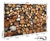 Wallario Schlüsselbrett aus Glas, Motiv: Dunkler Holzstapel Produktbild-Vorschau 2