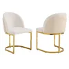 Flieks Eetkamerstoelen, set van 2, met goudkleurige, Productafbeelding-voorbeeld 6
