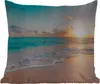 MuchoWow® Outdoor Kissen - Sonnenuntergang - Strand - Meer Produktbild-Vorschau 1